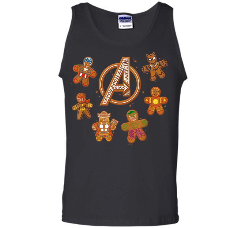 Marvel Avengers Gingerbread Cookies Holiday Men Tank Top