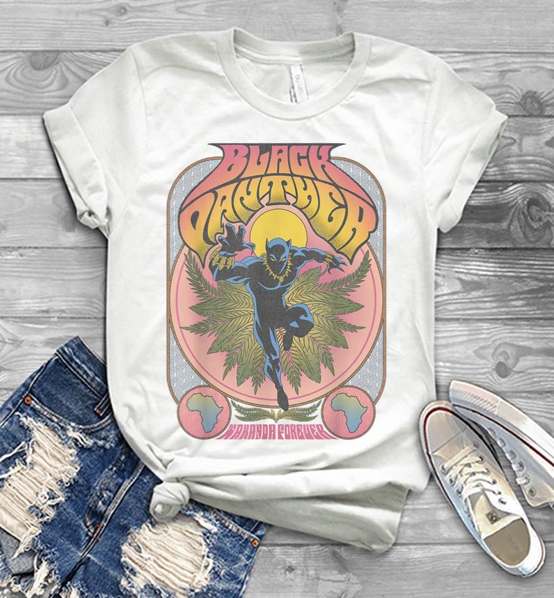 Inktee Store - Marvel Black Panther Vintage 70S Poster Style Men T-Shirt Image