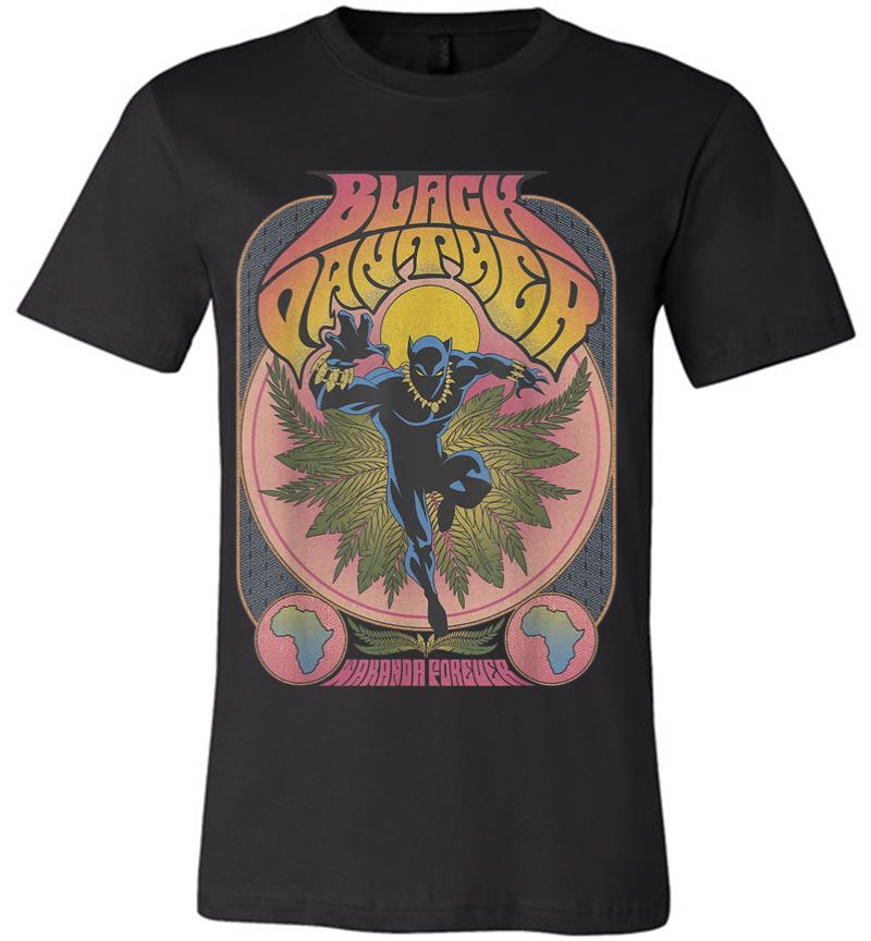 Marvel Black Panther Vintage 70s Poster Style Premium T-shirt