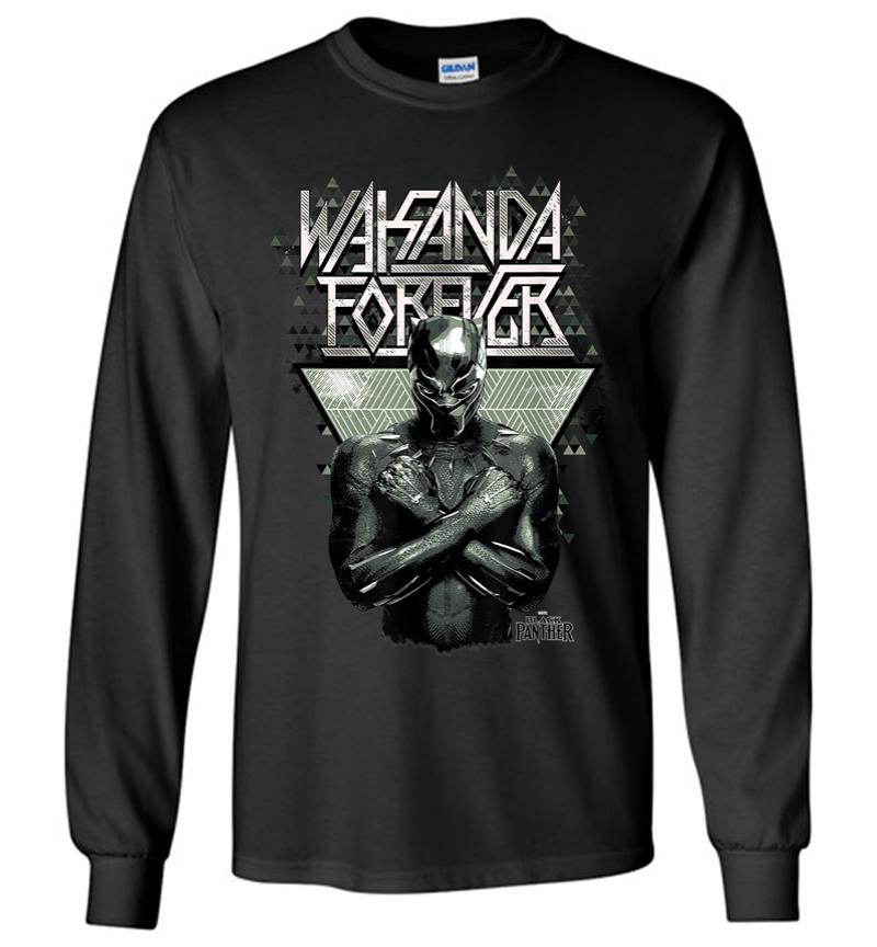Marvel Black Panther Wakanda Forever Prism Long Sleeve T-Shirt