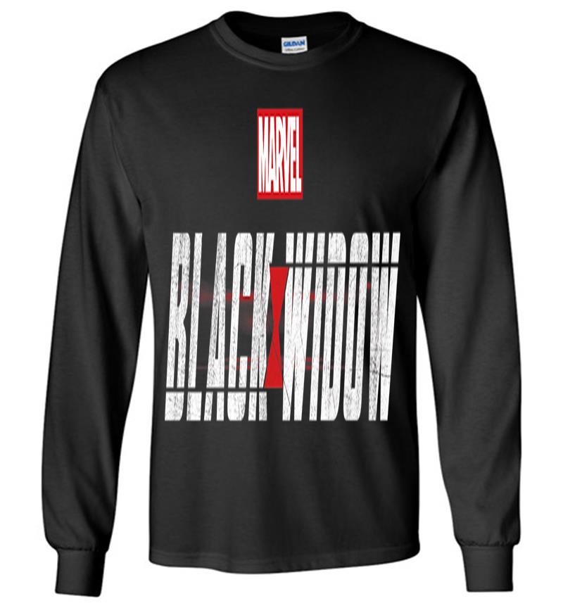 Marvel Black Widow Official Movie Logo Premium Long Sleeve T-shirt