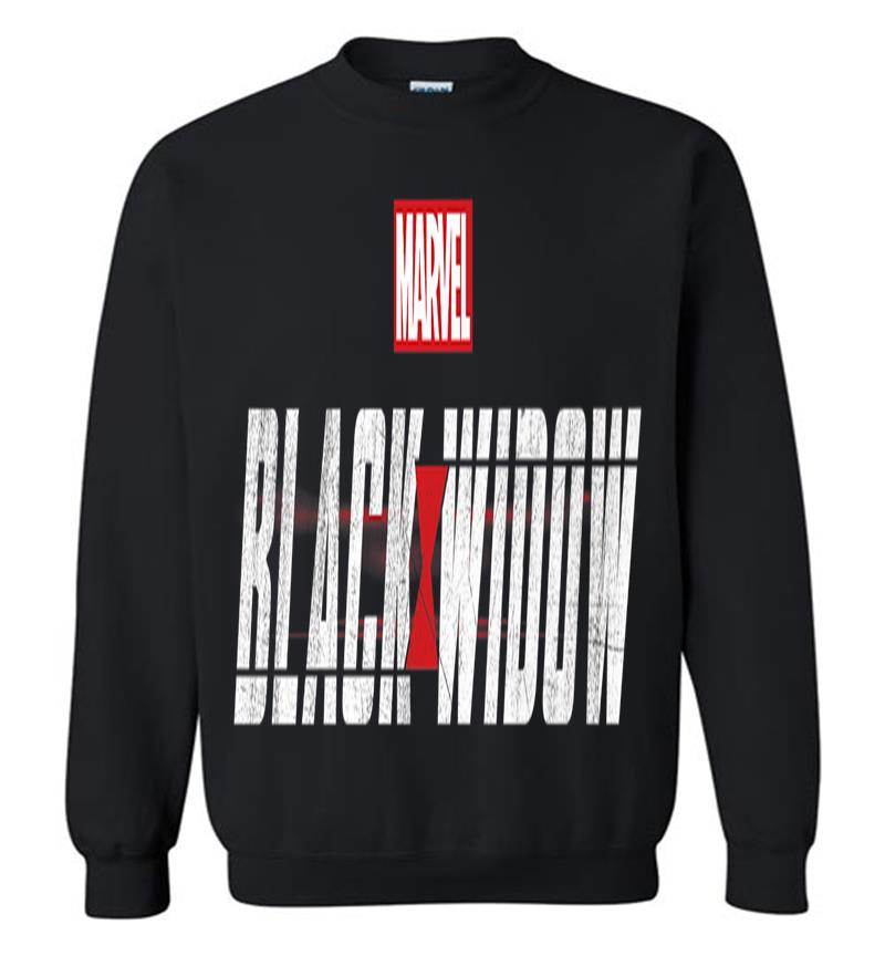 Marvel Black Widow Official Movie Logo Premium Sweatshirt