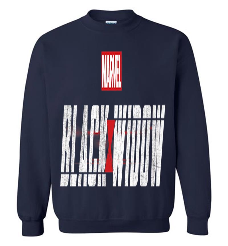 Inktee Store - Marvel Black Widow Official Movie Logo Premium Sweatshirt Image