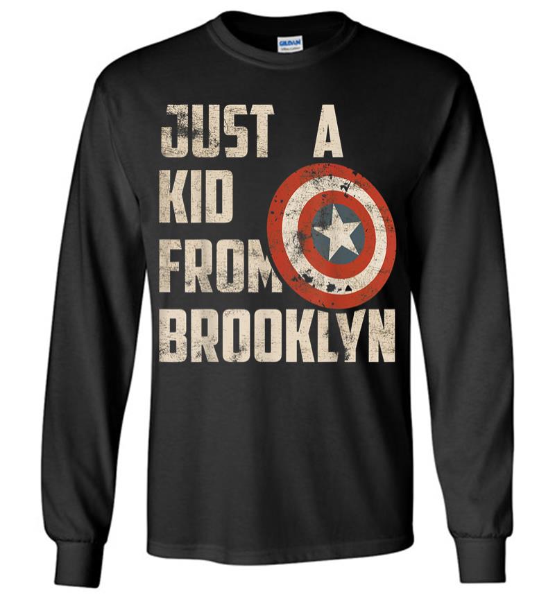 Marvel Captain America Just A Shield From Brooklyn Long Sleeve T-shirt