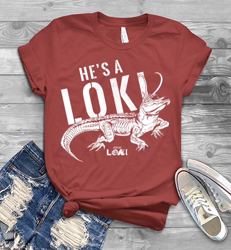 Inktee Store - Marvel Loki Alligator He'S A Loki Men T-Shirt Image