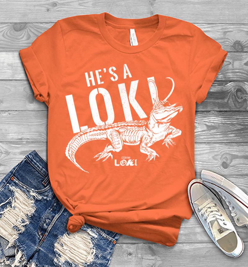 Inktee Store - Marvel Loki Alligator He'S A Loki Men T-Shirt Image