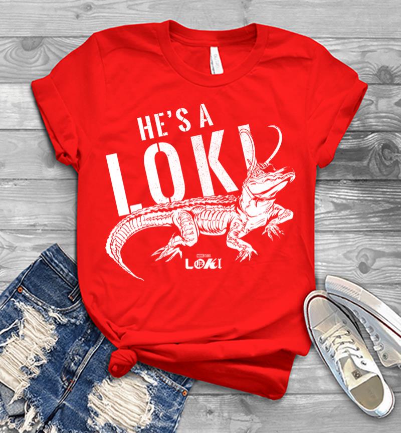 Inktee Store - Marvel Loki Alligator He'S A Loki Men T-Shirt Image