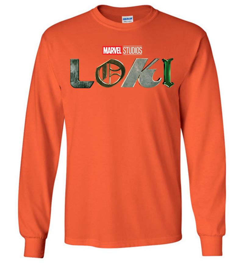 Inktee Store - Marvel Loki Logo Long Sleeve T-Shirt Image