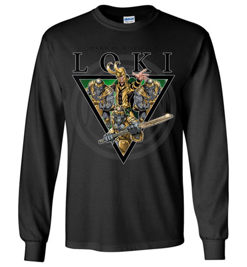 Marvel Loki The Master of Mischief & Entourage Long Sleeve T-shirt