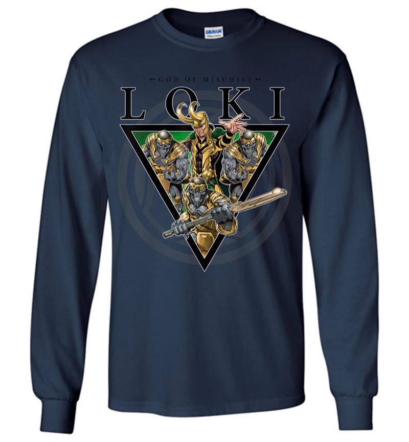 Inktee Store - Marvel Loki The Master Of Mischief &Amp; Entourage Long Sleeve T-Shirt Image