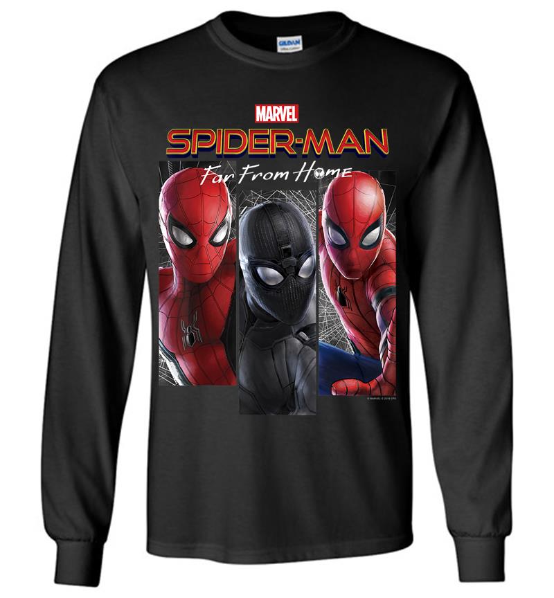Marvel Spider-man Far From Home Suit Panel Logo Long Sleeve T-shirt