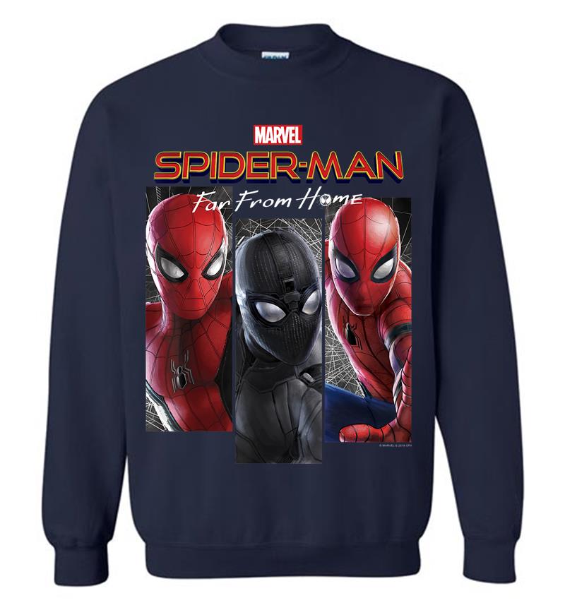 Inktee Store - Marvel Spider-Man Far From Home Suit Panel Logo Sweatshirt Image