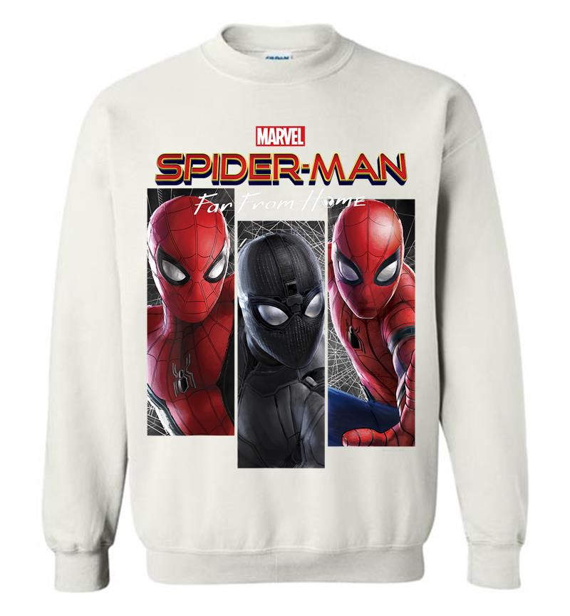 Inktee Store - Marvel Spider-Man Far From Home Suit Panel Logo Sweatshirt Image