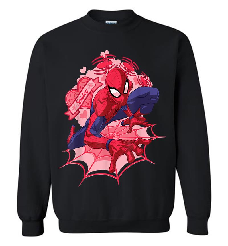 Marvel Spider-man Hearts Valentine's Day Sweatshirt