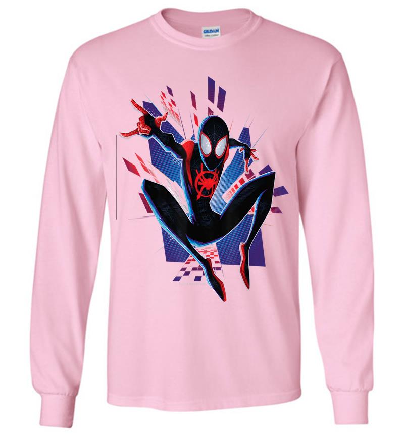 Inktee Store - Marvel Spider-Man Into The Spider-Verse Miles City Long Sleeve T-Shirt Image