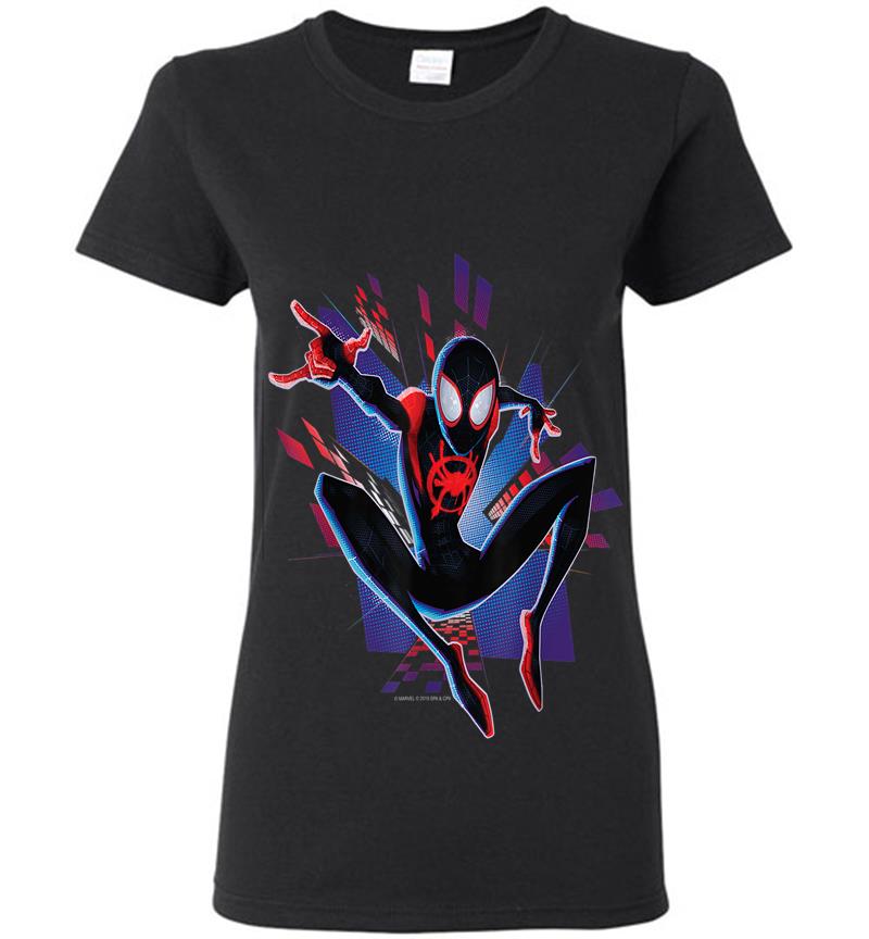 Marvel Spider-man Into The Spider-verse Miles City Womens T-shirt