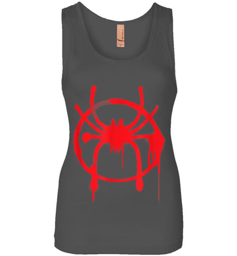 Inktee Store - Marvel Spider-Man Into The Spider-Verse Red Icon Womens Jersey Tank Top Image
