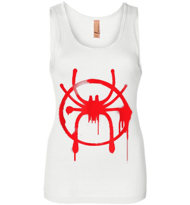Inktee Store - Marvel Spider-Man Into The Spider-Verse Red Icon Womens Jersey Tank Top Image