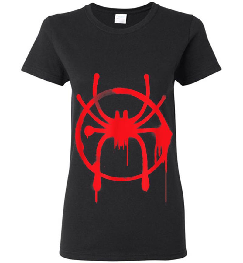 Marvel Spider-man Into The Spider-verse Red Icon Womens T-shirt