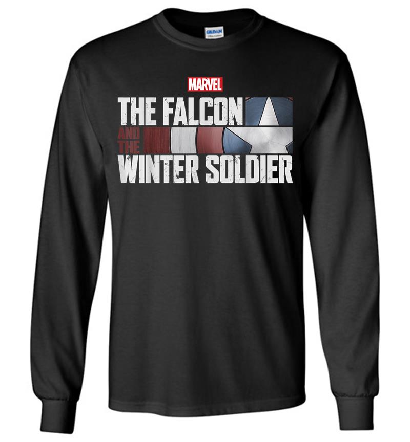 Marvel The Falcon And The Winter Soldier Shield Logo Long Sleeve T-Shirt