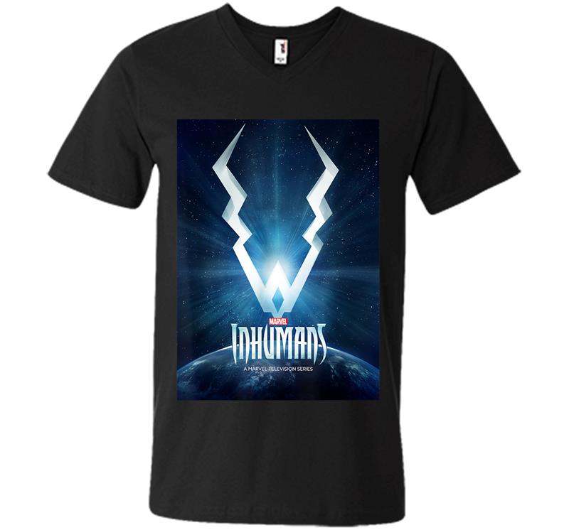 Marvel The Inhumans Tv Series Official Poster V-neck T-shirt