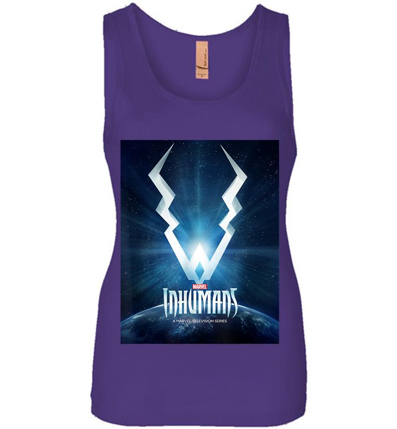 Inktee Store - Marvel The Inhumans Tv Series Official Poster Womens Jersey Tank Top Image