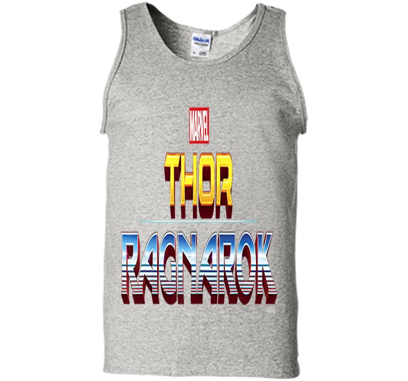 Marvel Thor Ragnarok Official Film Logo Graphic Mens Tank Top