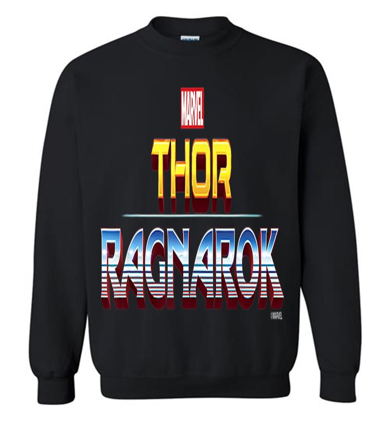 Marvel Thor Ragnarok Official Film Logo Graphic Sweatshirt