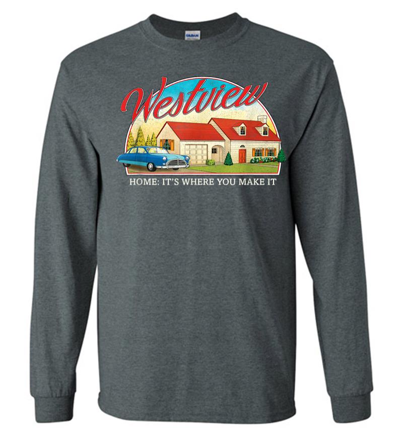 Inktee Store - Marvel Wandavision Westview Retro Long Sleeve T-Shirt Image