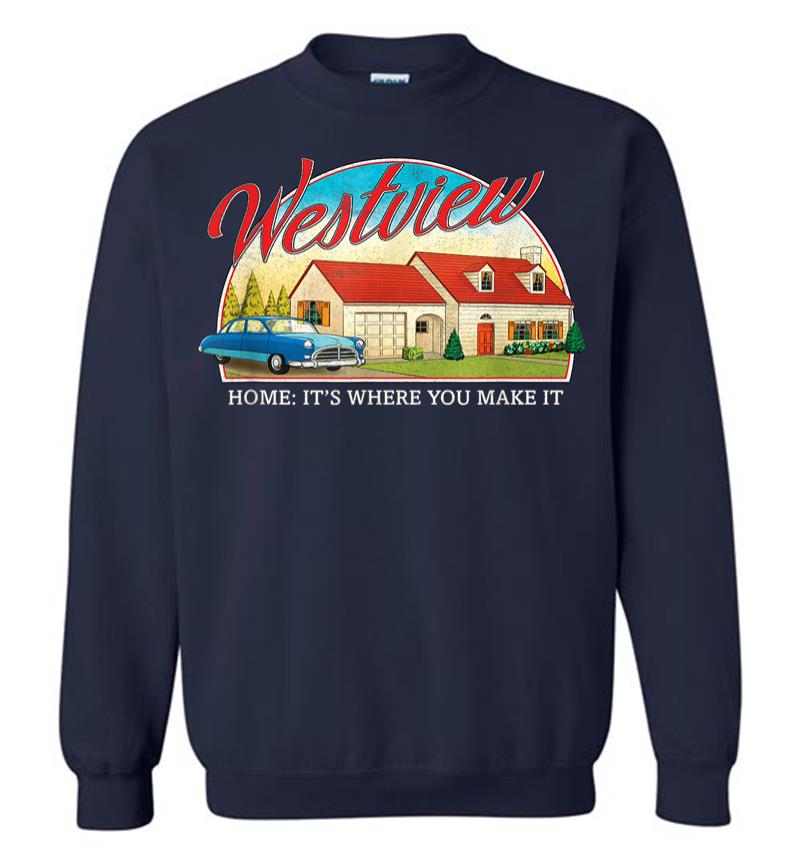 Inktee Store - Marvel Wandavision Westview Retro Sweatshirt Image