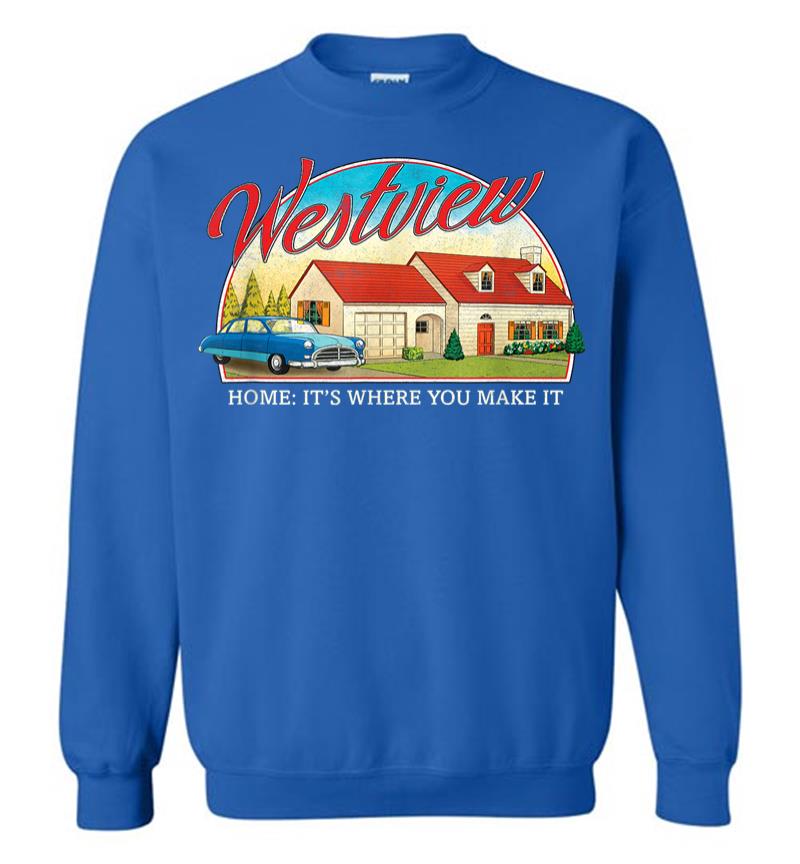 Inktee Store - Marvel Wandavision Westview Retro Sweatshirt Image