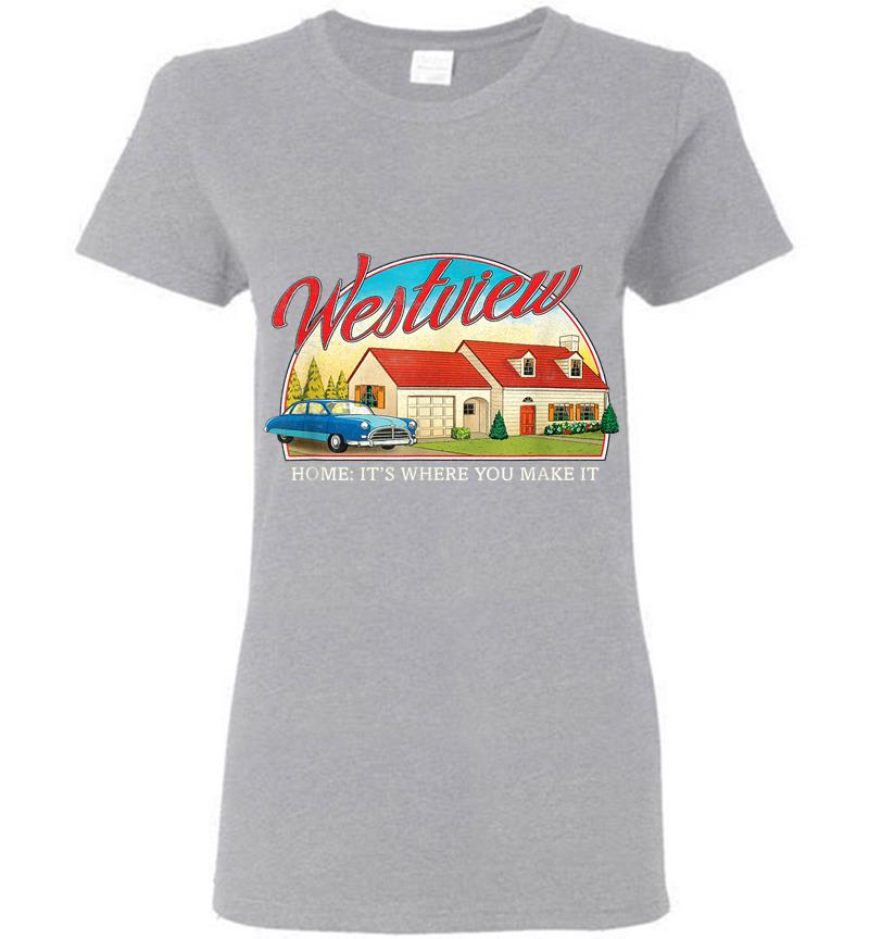 Inktee Store - Marvel Wandavision Westview Retro Women T-Shirt Image