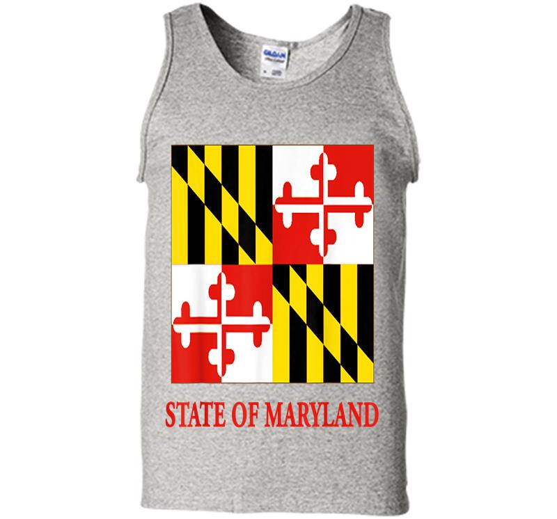 Maryland Md Official Flag Old Line State Pride Mens Tank Top