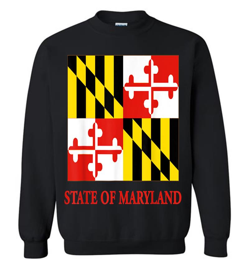 Maryland Md Official Flag Old Line State Pride Sweatshirt