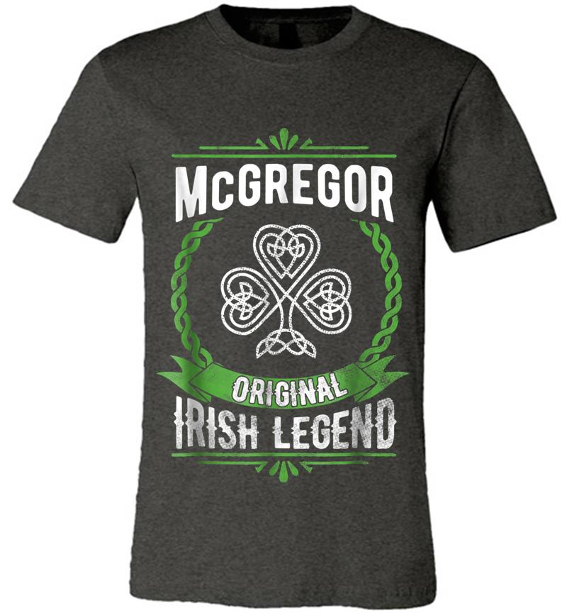 Inktee Store - Mcgregor Name St. Patricks Day Irish Legend Shamrock Premium T-Shirt Image