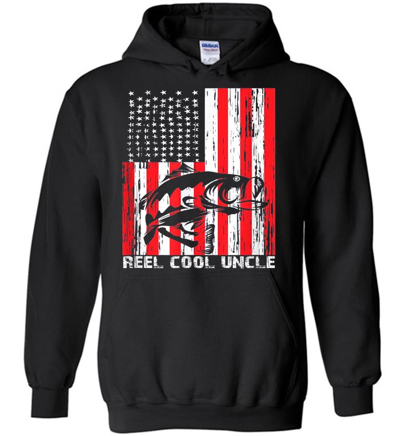 Men Reel Cool Uncle Vintage Fisherman Father's Day Gift Hoodies