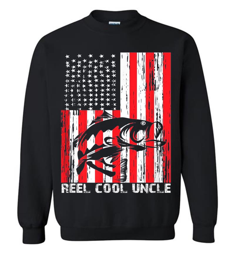 Men Reel Cool Uncle Vintage Fisherman Father's Day Gift Sweatshirt