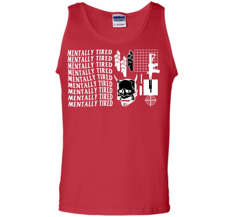 Inktee Store - Mentally Tired Men Tank Top Image