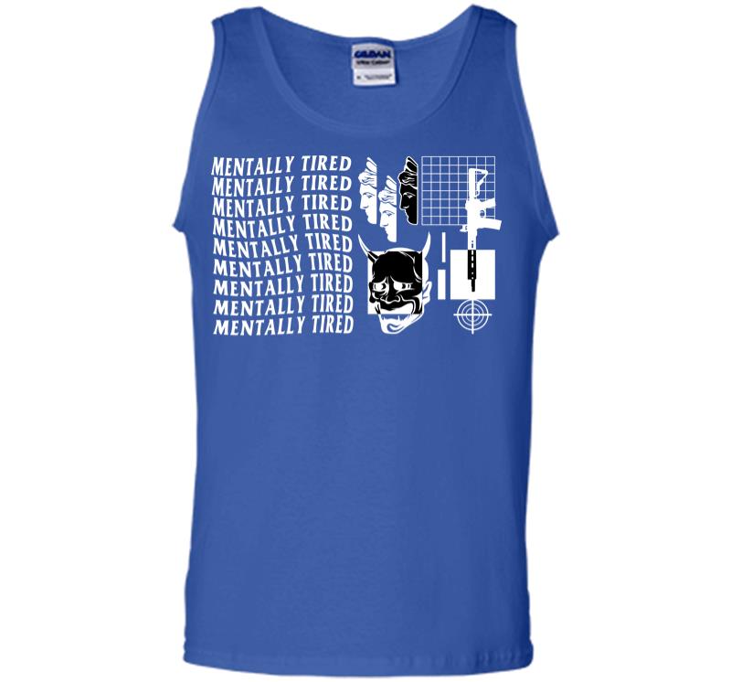Inktee Store - Mentally Tired Men Tank Top Image