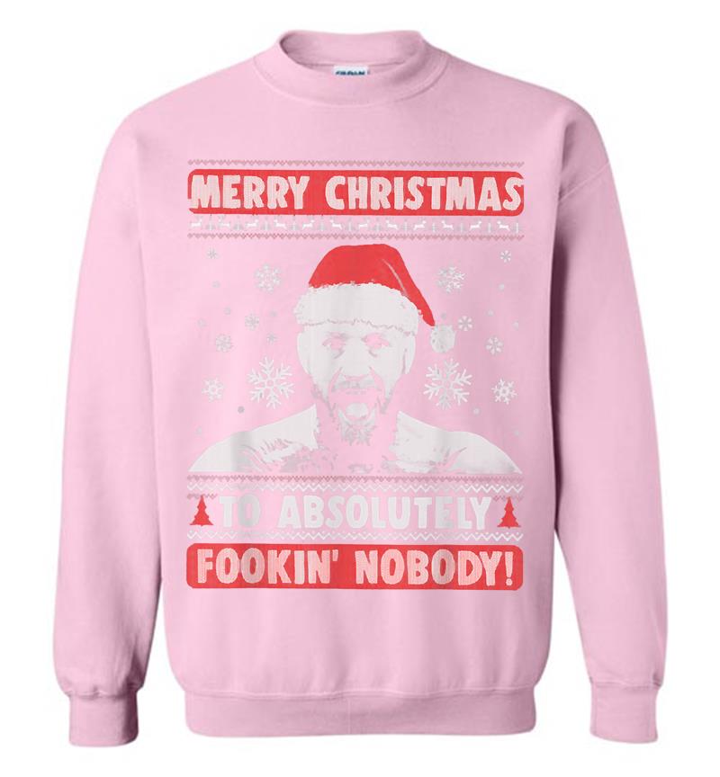 Inktee Store - Merry Christmas To Absolutely Fookin Nobody Sweater Sweatshirt Image