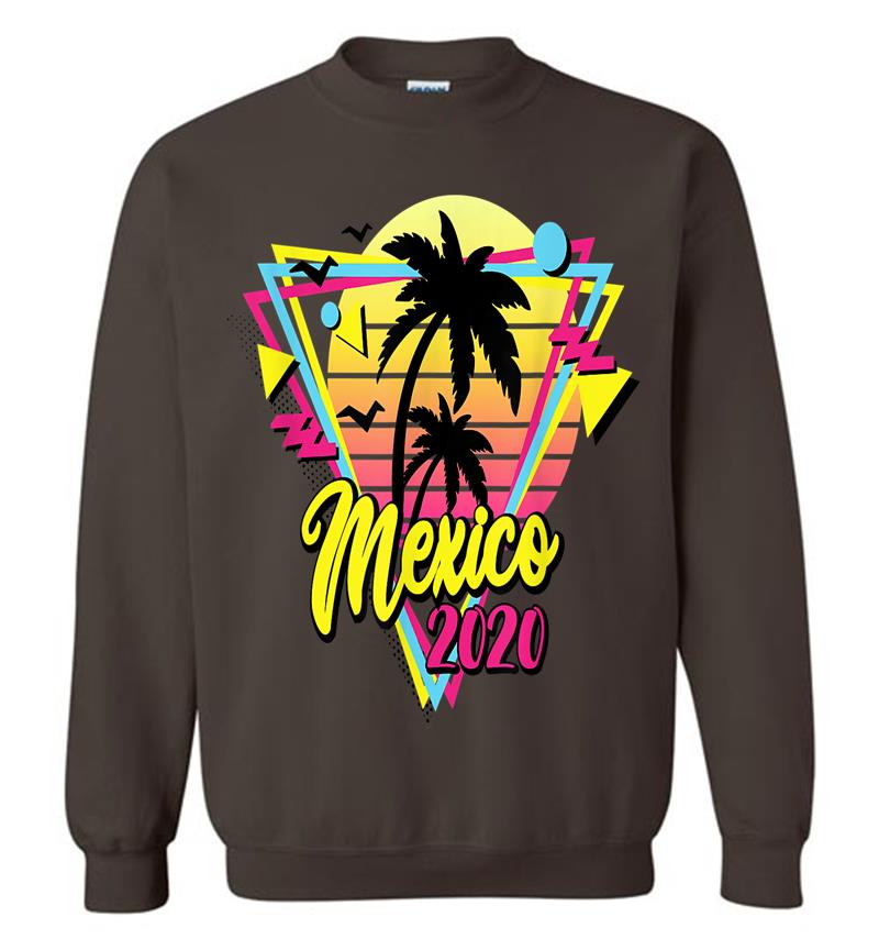 Inktee Store - Mexico 2020 Retro Vacations Beach 80S 70S Sweatshirt Image
