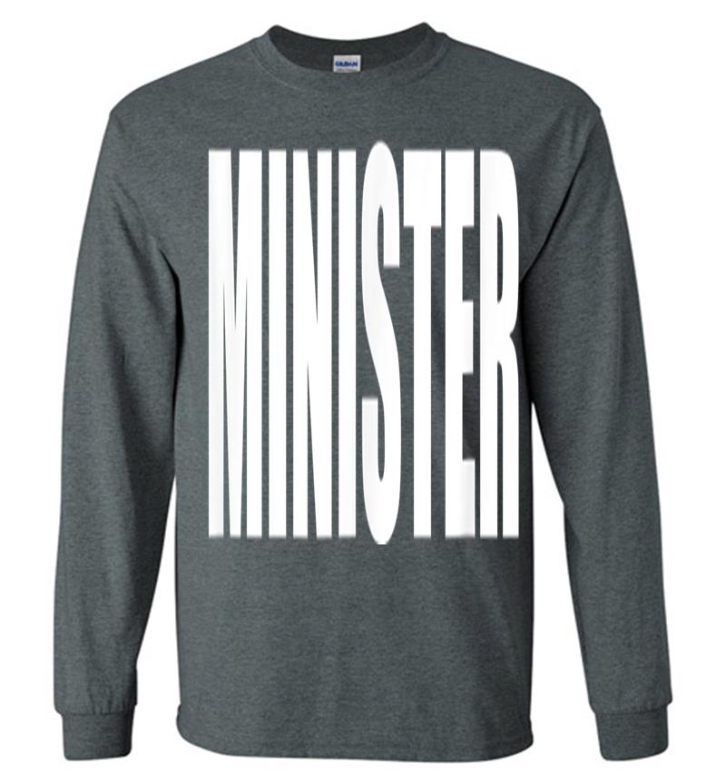 Inktee Store - Minister Employees Official Uniform Work Long Sleeve T-Shirt Image