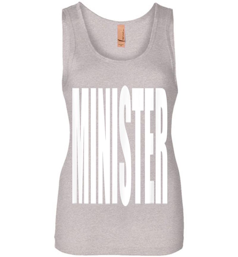 Inktee Store - Minister Employees Official Uniform Work Womens Jersey Tank Top Image