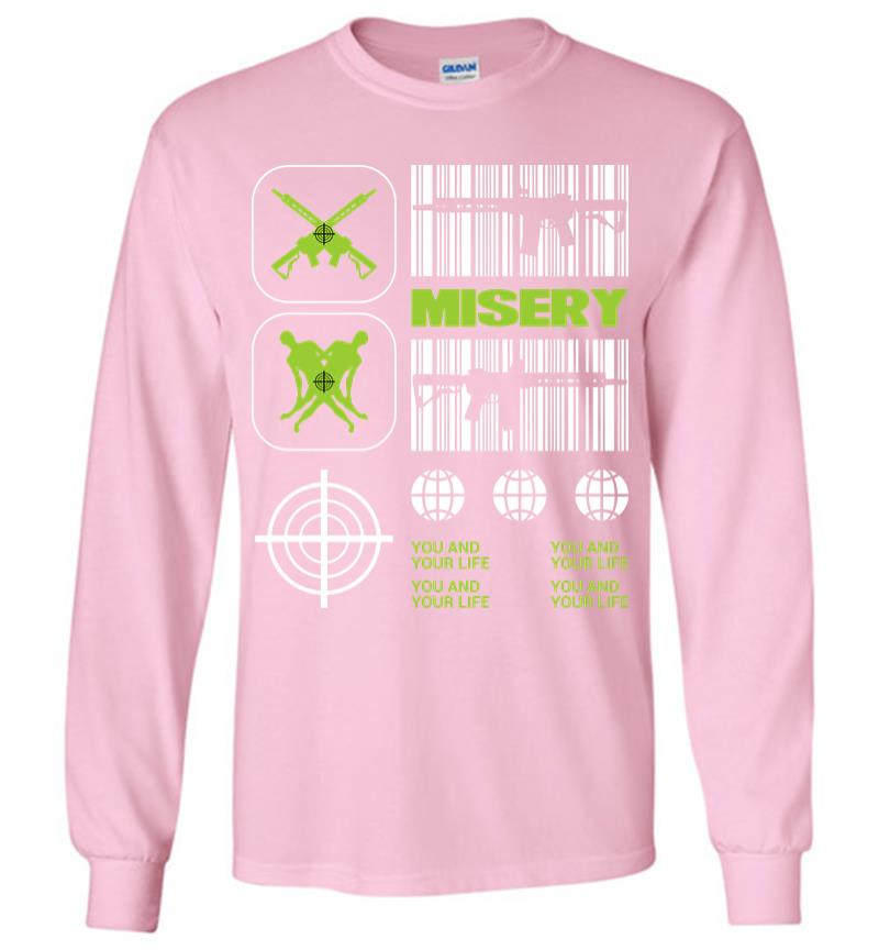 Inktee Store - Misery Long Sleeve T-Shirt Image