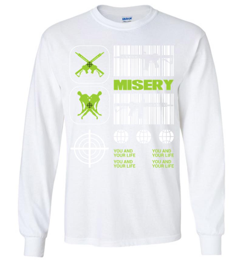 Inktee Store - Misery Long Sleeve T-Shirt Image