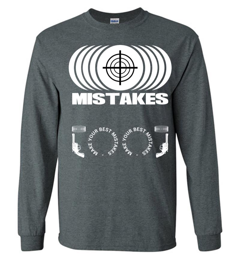 Inktee Store - Mistakes Long Sleeve T-Shirt Image