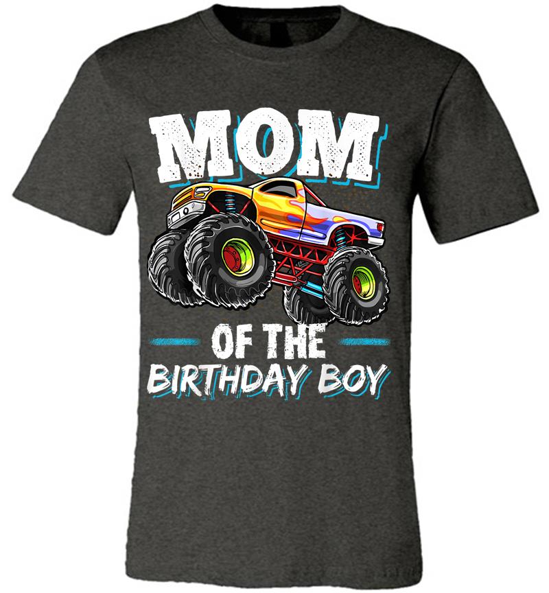 Inktee Store - Mom Of The Birthday Boy Monster Truck Birthday Novelty Gift Premium T-Shirt Image