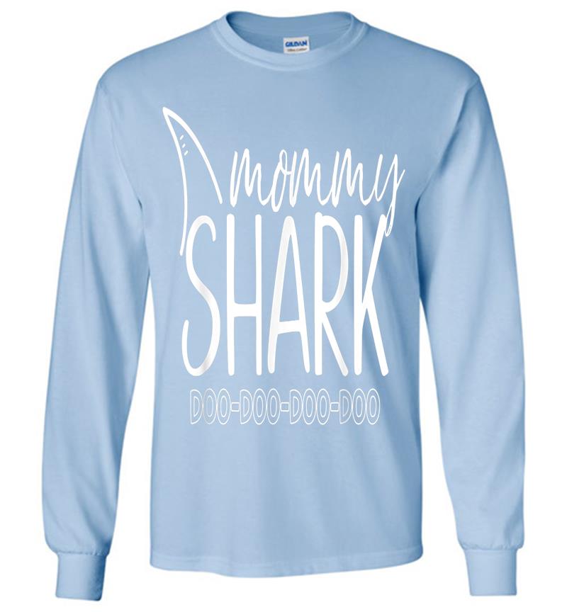 Inktee Store - Mommy Shark Doo Doo Mom Mother'S Day Birthday Long Sleeve T-Shirt Image