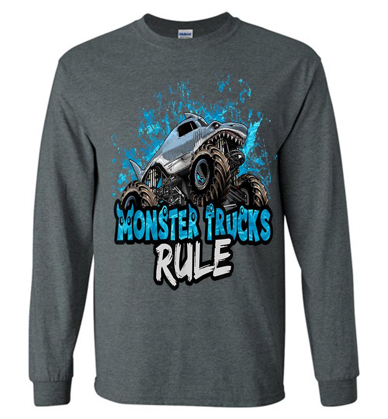Inktee Store - Monster Trucks Rule Long Sleeve T-Shirt Image