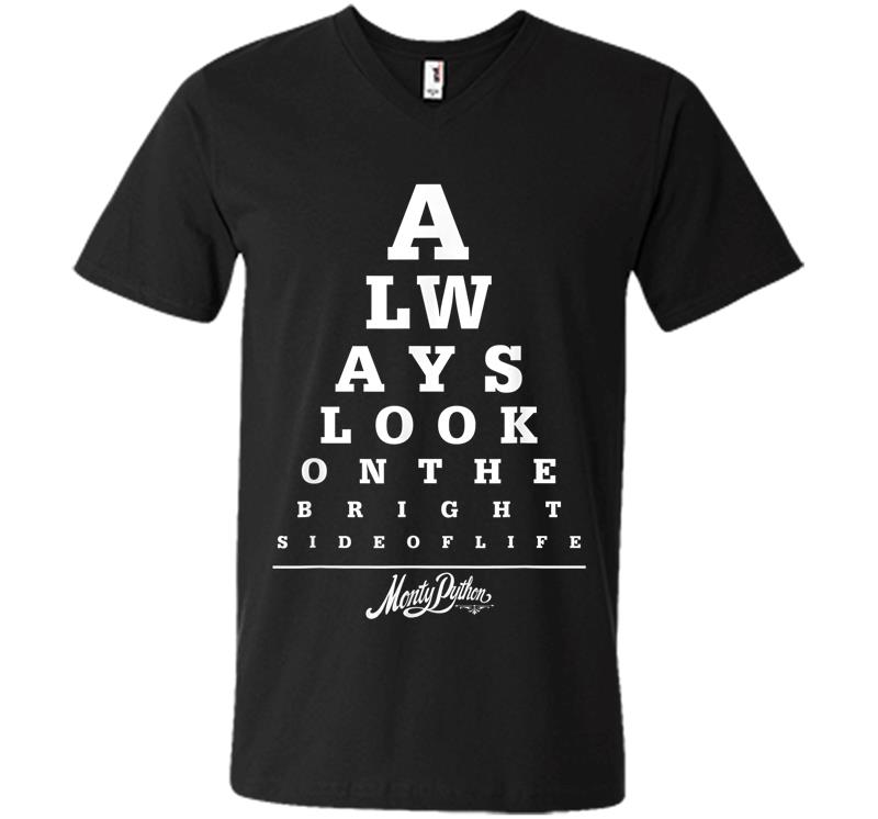 Monty Python Official Bright Side Eye Test V-neck T-shirt